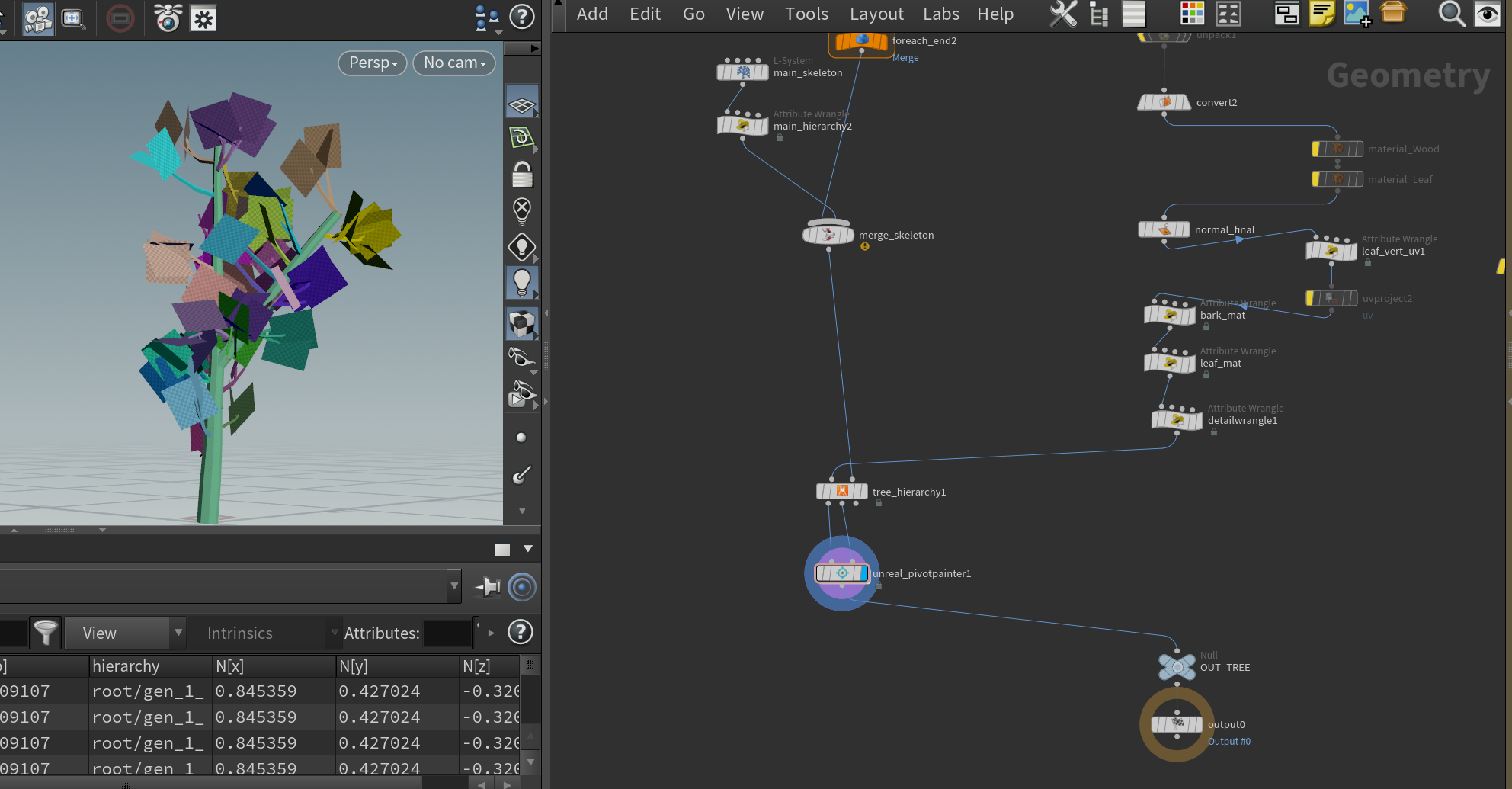 Pivot Painter 2 foliage wind implementation in Unreal Engine